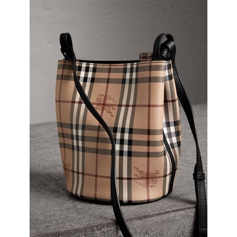 burberry borsa secchiello|BURBERRY BORSA SECCHIELLO Pelle e Tessuto Check .